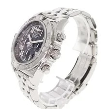 Breitling Chronomat 44 43mm SS Black Dial Automatic Chronograph Box #KN242 2
