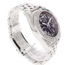 Breitling Chronomat 44 43mm SS Black Dial Automatic Chronograph Box #KN242 3