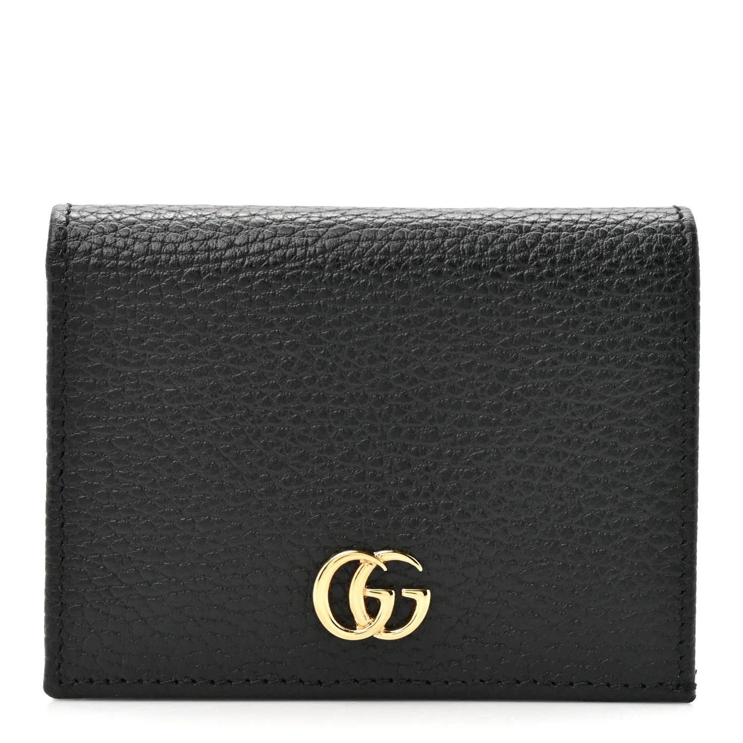 Gucci — Pebbled GG Marmont Card Case — Accessory — resale