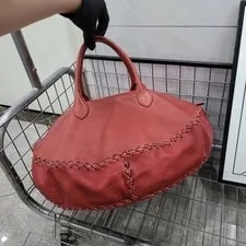 Bottega Veneta — Bottega Veneta Woven Pouf for — Handbag — resale