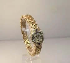 Patek Philippe la Flamme Yellow Gold Pave Diamond & Sapphire 4808 4