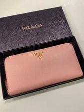 With Guarantee Card Prada Long Wallet From Japan 2