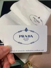 With Guarantee Card Prada Long Wallet From Japan 4