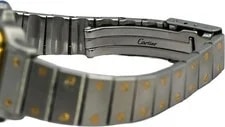 Cartier Stainless Steel & 18k Gold Santos 24mm Quartz 4