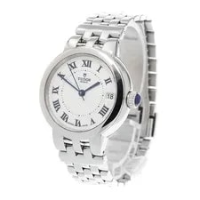 Tudor Claire DE Rose 35800 33mm SS Silver Dial Automatic Date #C376 2
