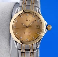 Omega Seamaster 18K Gold Automatic Chronometer - Diamond Dial 2301.15