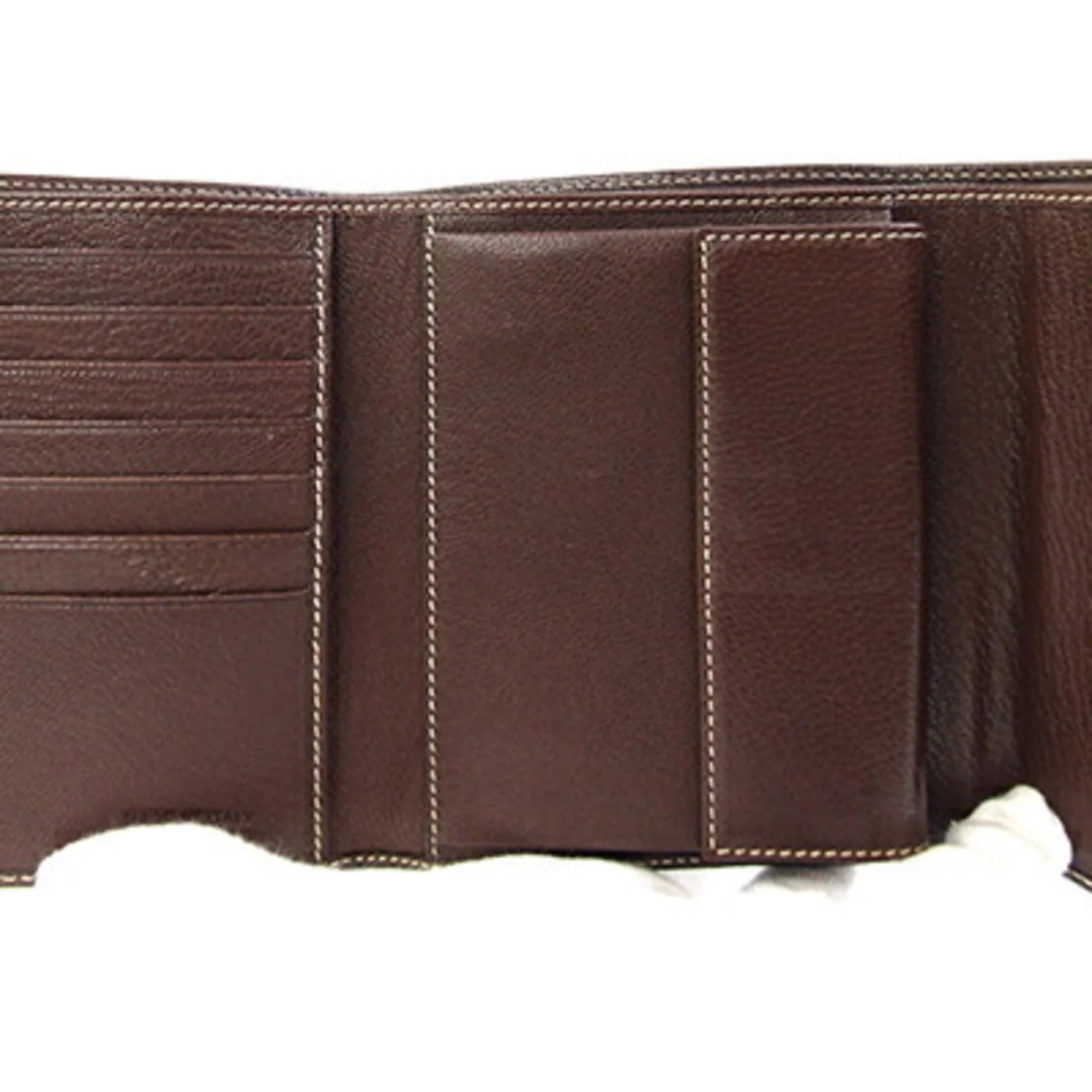 Prada Cacao Dark Wallet (Tri-Fold) 4