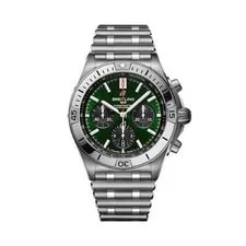 New Breitling Chronomat B01 42MM Green Dial AB0134101L1A1 2