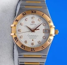 Omega — Omega Constellation 18K Gold & SS - Diamond Dial & Bezel - 1267.75 — Watch — resale