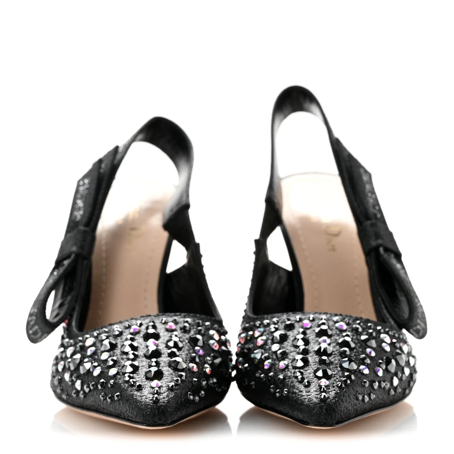 Fabric Strass J'Adior Slingback 100mm 38 3