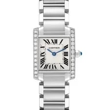 Cartier — Cartier Tank Francaise Small Steel Diamond W4TA0008 Card — Watch — resale