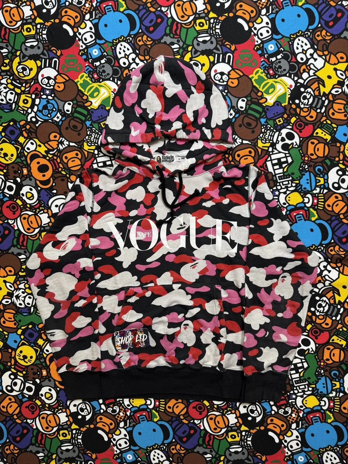 A Bathing Ape — A Bathing Ape X Vogue Camo Pullover Hoodie — streetwear — resale