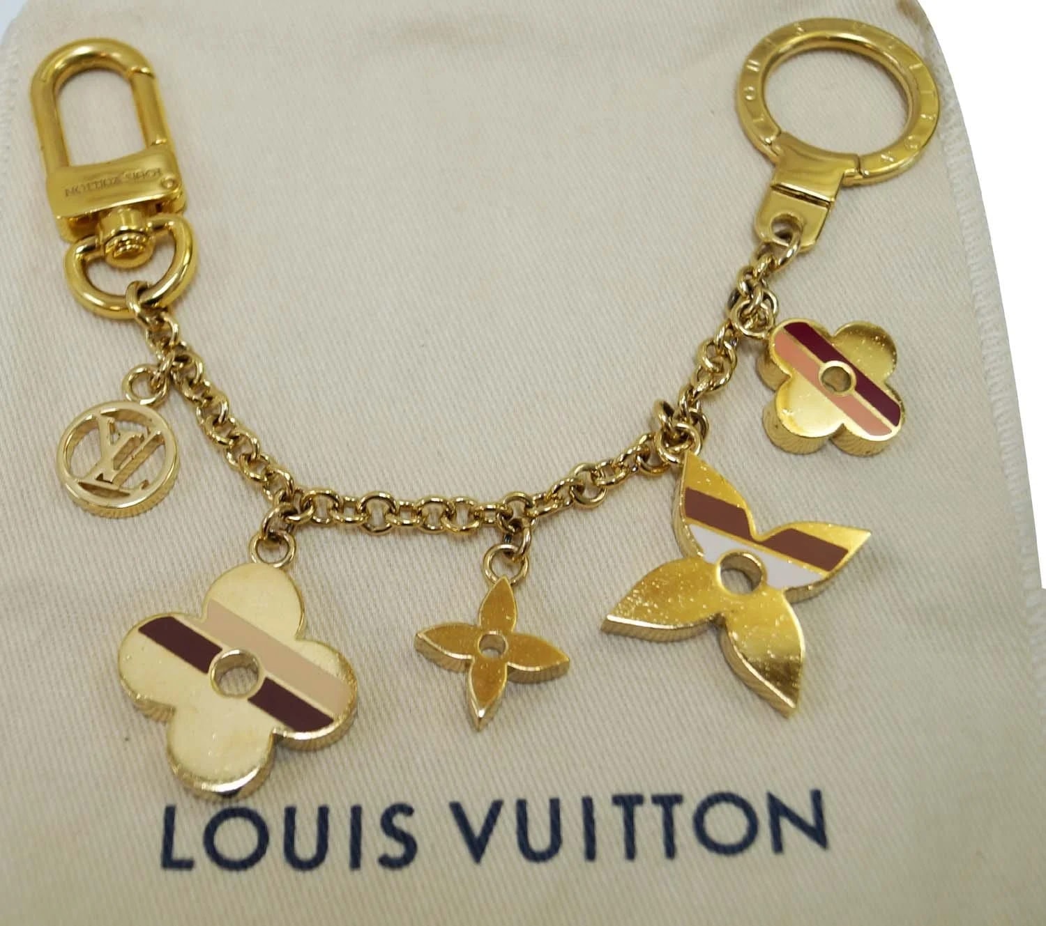 Louis Vuitton Flower Stripes Bag Charm 3