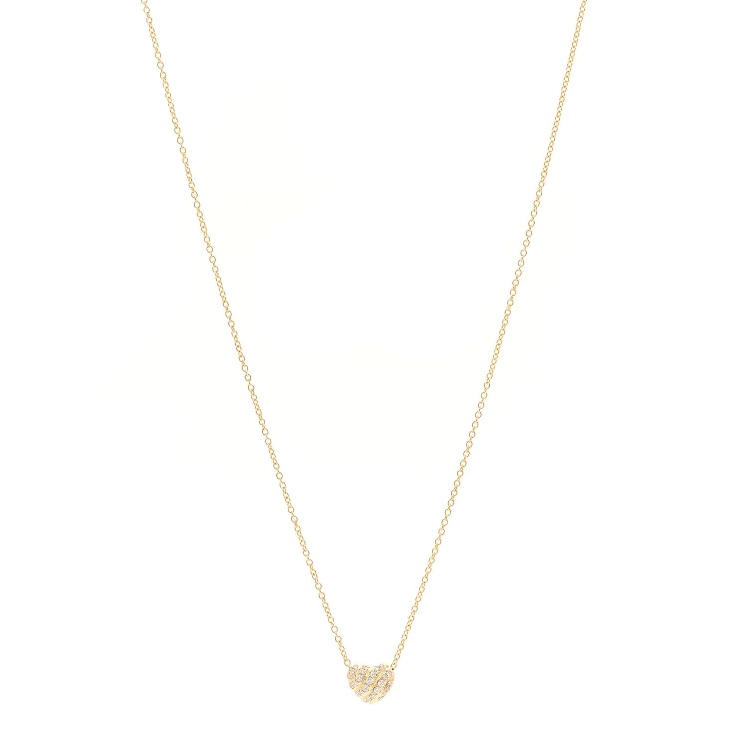 David Yurman — 18K Yellow Gold Cable Heart — Jewelry — resale