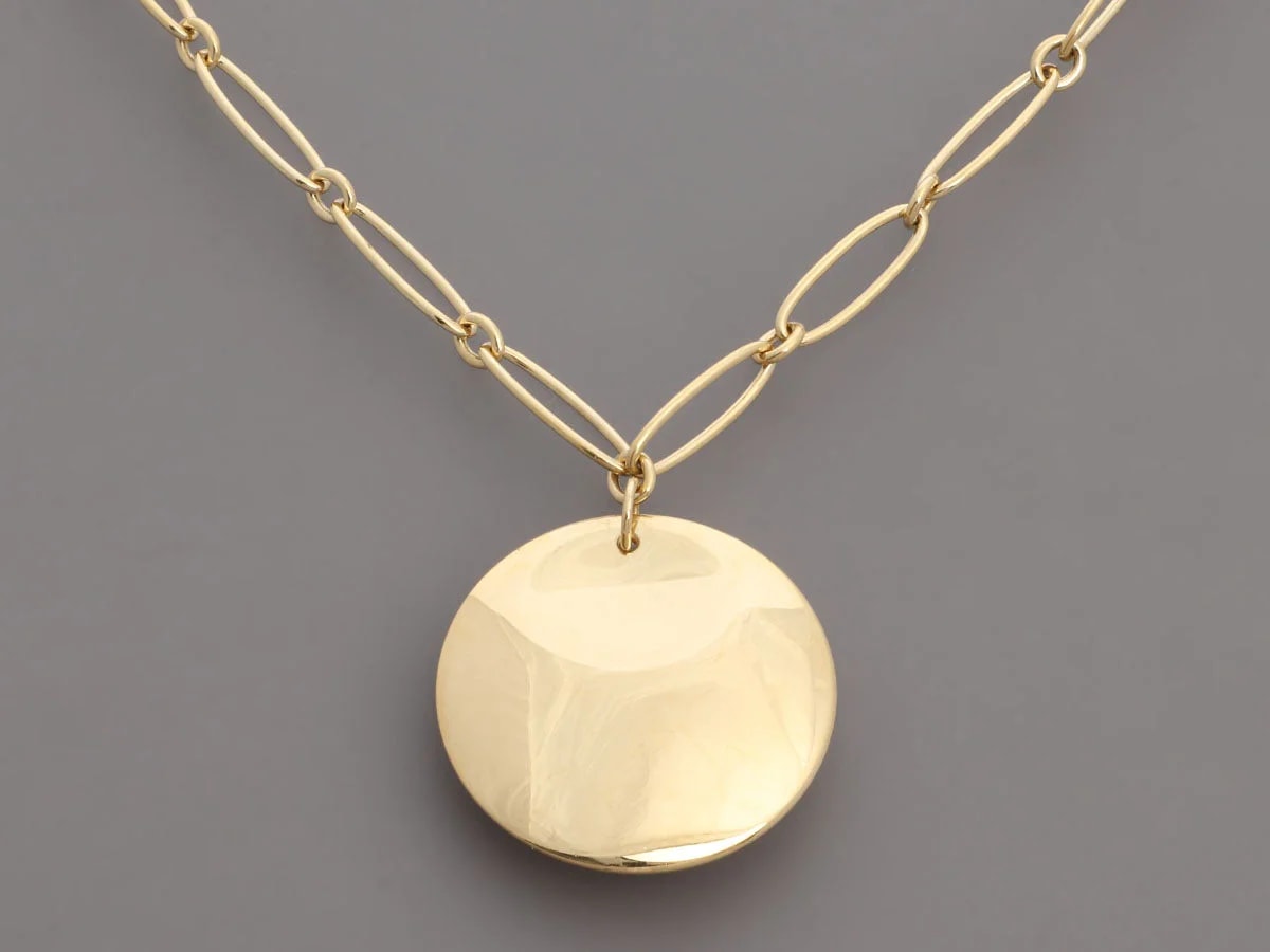 Tiffany & Co. Elsa Peretti 18K Yellow Gold Round Disc 2