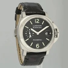 Panerai — Panerai Luminor Marina GMT PAM00048 Stainless Steel Black Dial 40mm Watch — Watch — resale