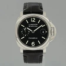 Panerai Luminor Marina GMT PAM00048 Stainless Steel Black Dial 40mm Watch 2