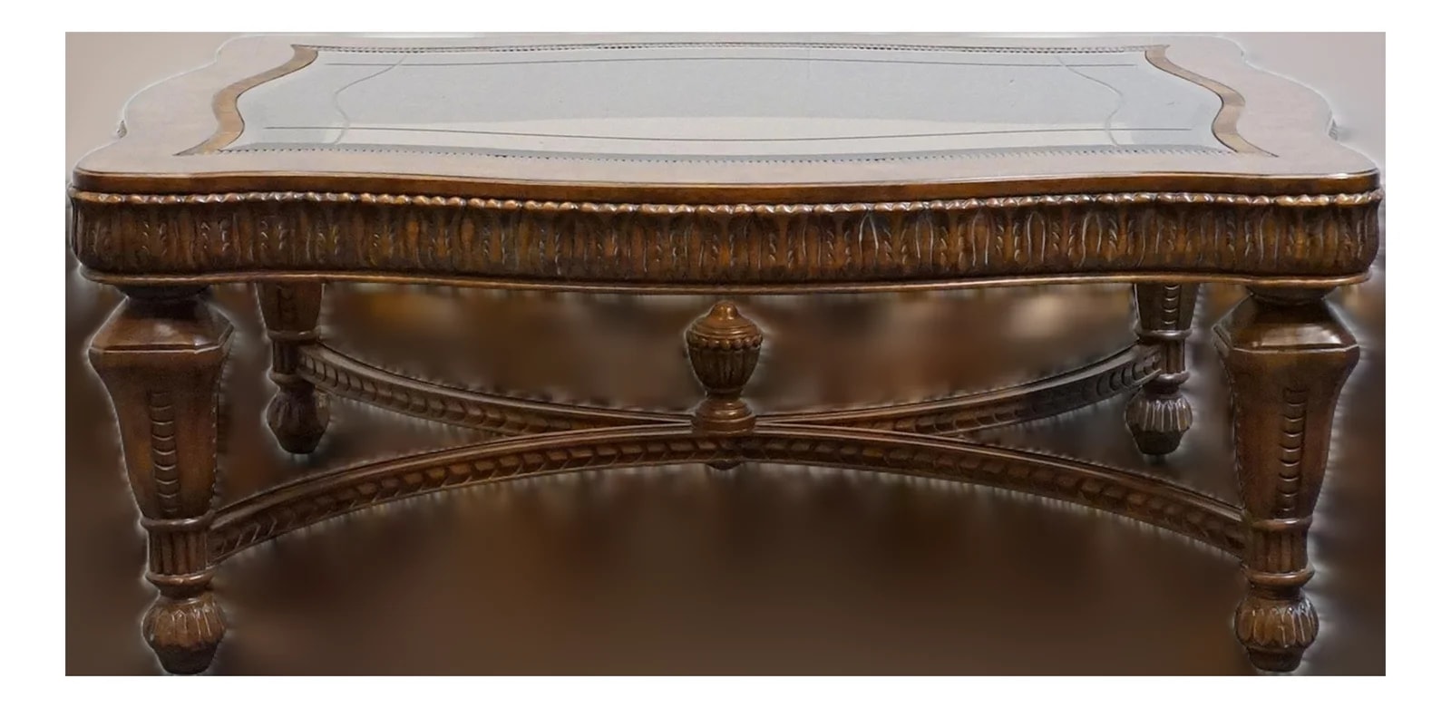 Drexel — Drexel Heritage Talavera Collection Contemporary Spanish Mediterranean 52" Accent -Topped 532-107 — Furniture — resale