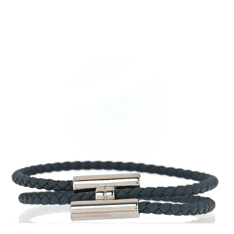 Hermès — Double Wrap Cord Tournis Tresse T3 Tempete — Jewelry — resale