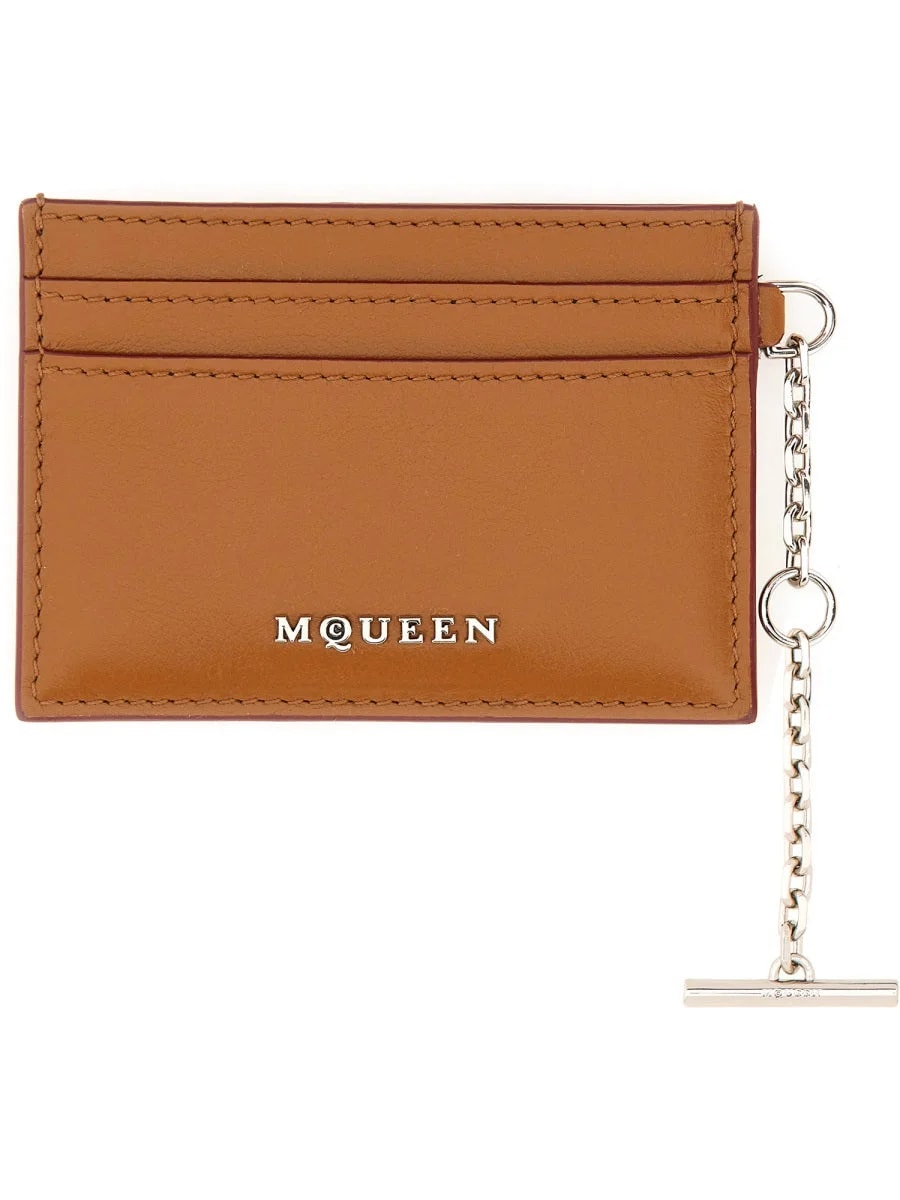Alexander Mcqueen Card Case — Buff Main: Wallets 2