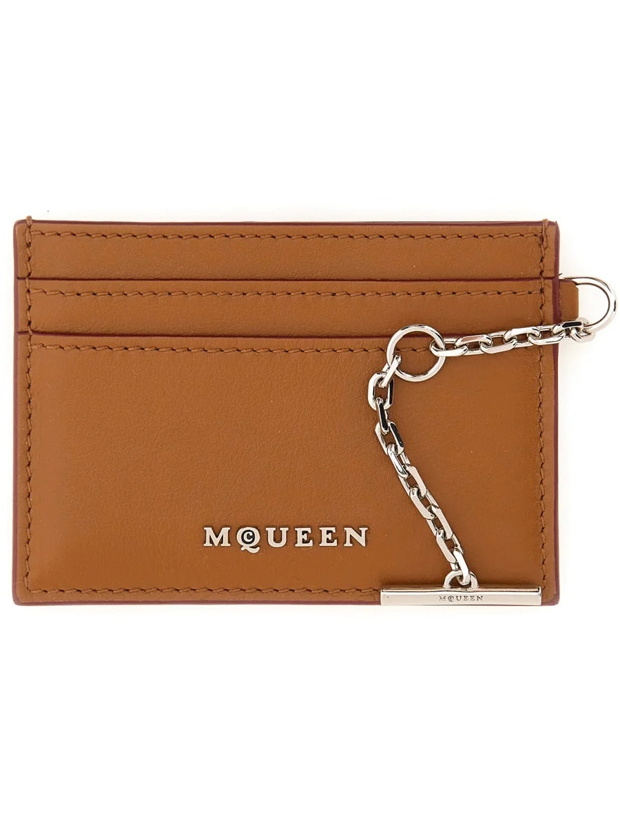 Alexander Mcqueen Card Case — Buff Main: Wallets 3