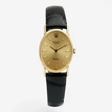 Rolex — Rolex Oval Cellini Small 4110 Leather 18K Gold Manual 155431949 — Watch — resale
