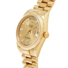 Rolex Day-Date 118238A 36mm Yellow Gold Champagne #WW6069 2