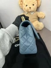 Chanel 23K Classic Flap CF 23 Haze Top Handle HW Chip 4