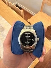 Tudor Glamour 56000 Automatic Day Date Black Dial 2