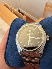 Tudor Glamour 56000 Automatic Day Date Black Dial 4