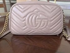 Authentic Gucci GG Marmont Matelasse Camera Chain Strap 4