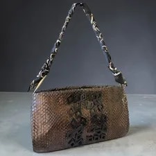 Bottega Veneta — Bottega Veneta Metallic Exotic Italy — Handbag — resale