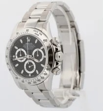 Rolex Daytona Cosmograph Black Stainless Steel Random Serial 40mm 116520 3