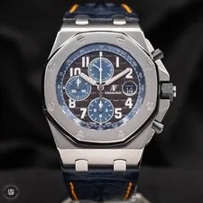 Audemars Piguet Royal Oak Offshore Chronograph | "Navy Havana" | Leather | 42mm 3