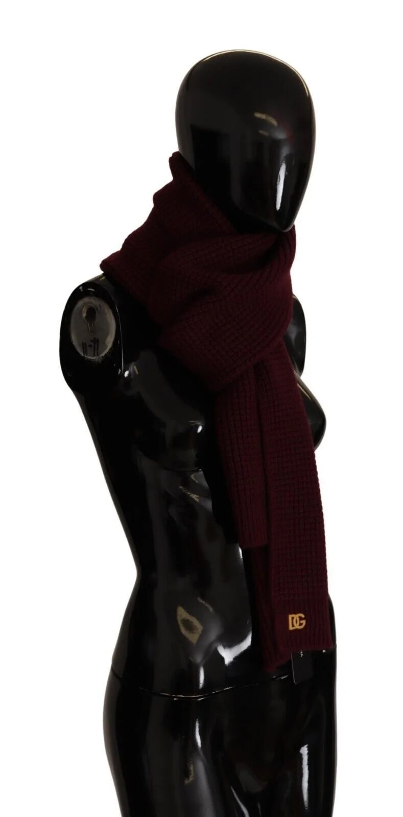 Dolce & Gabbana Dark Logo Wrap Shawl Knitted Scarf 2