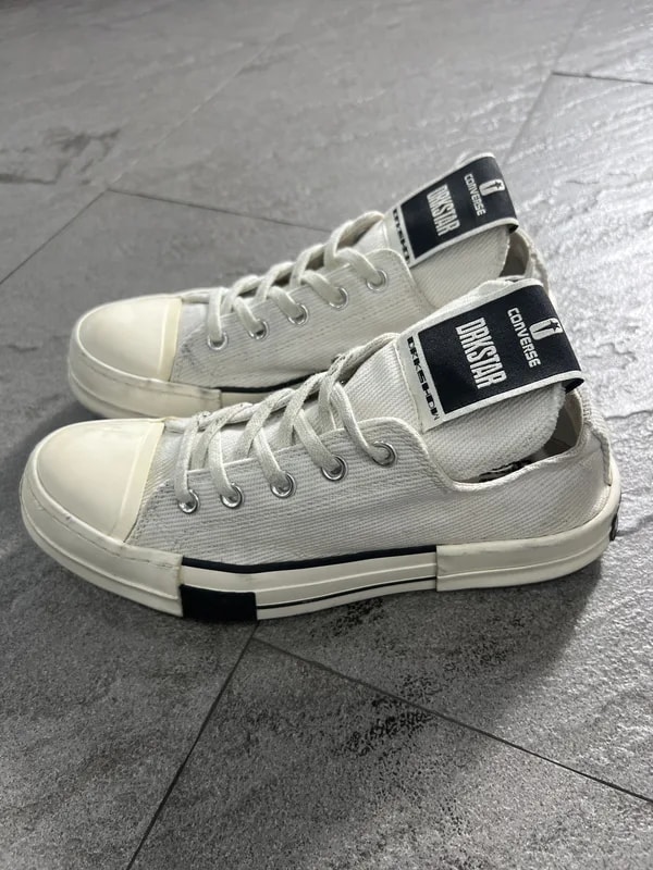 Converse — Converse X Rick Owens Drkshdw Drkstar Low EU39.5 — Designer Shoe — resale