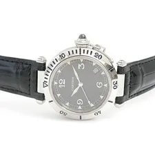 Cartier S Pasha Grid 38mm Skeleton Back Automatic Black Dial Stainless 2
