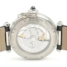 Cartier S Pasha Grid 38mm Skeleton Back Automatic Black Dial Stainless 3