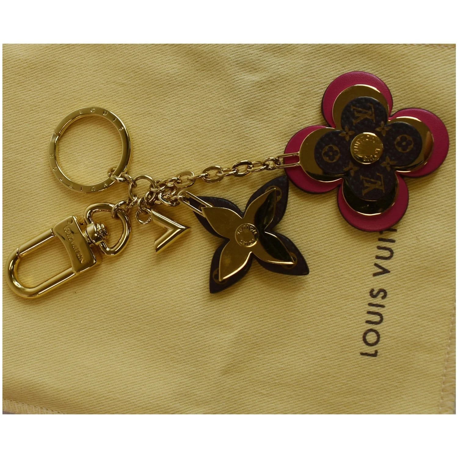 Louis Vuitton Blooming Flowers Bag Charm Key Holder 2
