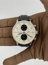 IWC — 2003 IWC Portuguese Chronograph 41mm Stainless Steel IW371411 — Watch — resale