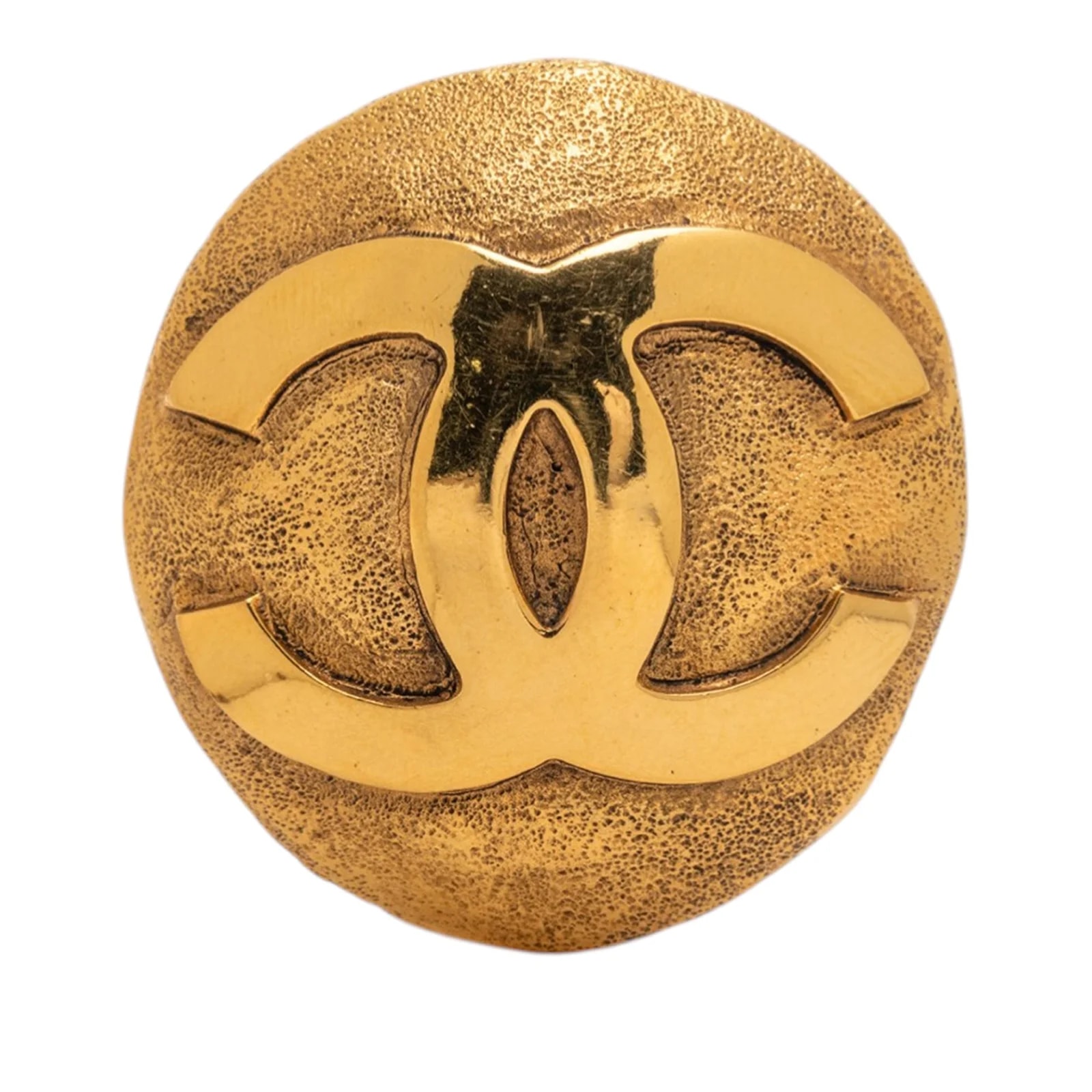Chanel — CC Round Pin Brooch — Jewelry — resale