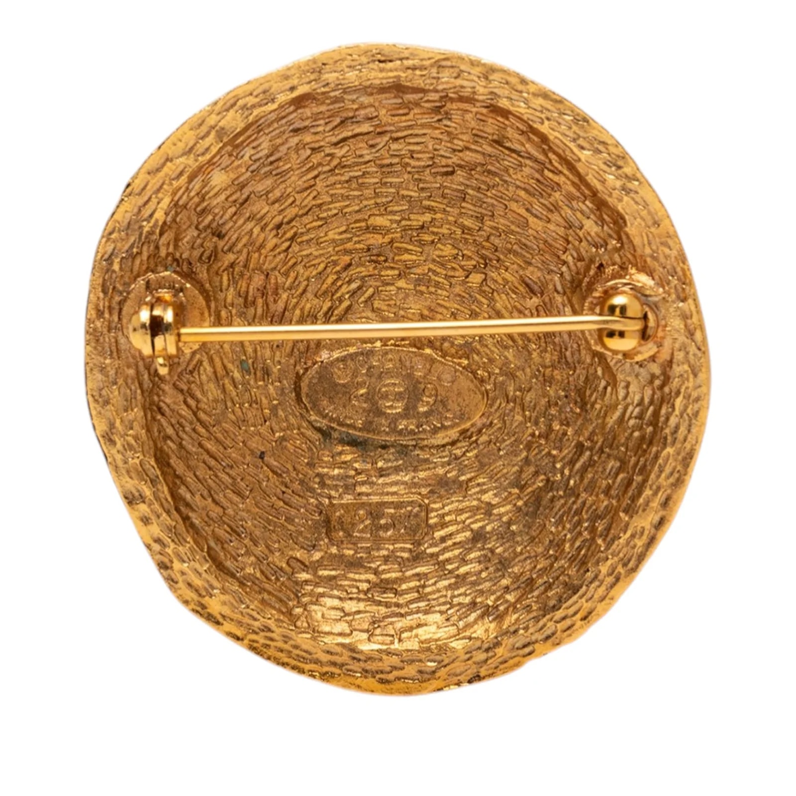 CC Round Pin Brooch 2
