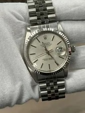 Rolex — Rolex Datejust 16014 SS Jubilee Silver Stick Dial Auto 36mm — Watch — resale