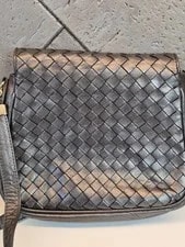 Bottega Venata Woven /crossbody , W/ Goldtone 4