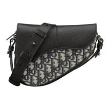 Dior Adjustable Strap Magnetic Buckle Flap Closure Cotton Saddle 2