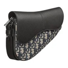 Dior Adjustable Strap Magnetic Buckle Flap Closure Cotton Saddle 3