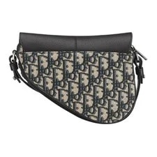 Dior Adjustable Strap Magnetic Buckle Flap Closure Cotton Saddle 4