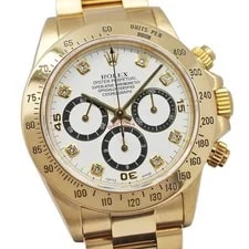 Rolex Cosmograph Daytona 16528G 40mm Yellow Gold White #UW045 3