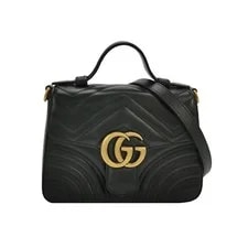 Gucci — Gucci Chevron GG Marmont Mini Top Handle ' - Very Good #1JQEB8D — Handbag — resale