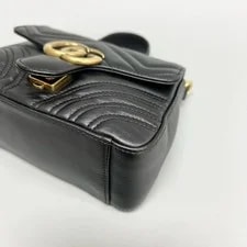 Gucci GG Marmont Chevron Top Handle Chain Crossbody 4